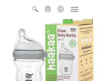 Haakaa Generation 3 Glass Baby Bottle 3
